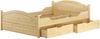 Doppelbett Massivholz 140x200 Komplettset Bett mit Staukasten V-60.33-14Rollrost und Matratze inkl. Bild 3