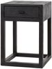 KAWOLA Nachttisch GUNAR Beistelltisch Mangoholz schwarz 1 Schublade 50 x 35 x 35 cm Bild 3