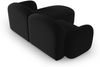 Micadoni Ecksofa Blair 3-Sitzer Links Samtstoff Schwarz Bild 3