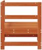 vidaXL Gartenecksofa Massives Kiefernholz Wachsbraun 62 x 62 x 70,5 cm 865471 Bild 4