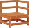 vidaXL Gartenecksofa Massives Kiefernholz Wachsbraun 62 x 62 x 70,5 cm 865471 Bild 2