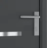 Vente-unique - AMARES Haustür GlasMetall Grau - B 6,5 cm x H 215 cm x L 90 cm Bild 3