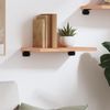 vidaXL Wandregal Hellbraun 40x30x2 cm Massivholz Eiche Behandelt 363626 Bild 3