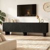 Merax Lowboard mit strukturierter Front (1 St), Fernsehschrank TV-Schrank mit 4 Türen und Stauraum, 180 x 40 x 55 cm Bild 3