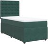 vidaXL Boxspringbett mit Matratze Dunkelgrün 100x200 cm Samt 3294577 Bild 3