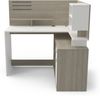 Eckschreibtisch >MALICIA< in Kronberg Eiche - 121,5x119,6x116,2cm (BxHxT) Bild 3