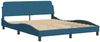 Doppelbett, Bettgestell Modernen ohne Matratze Blau 160x200 cm Samt d1818e Bild 4