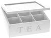 Home & styling collection Teebox Teebox TEA, 9 Fächer, Teeaufbewahrung, MDF, 22,5 x 22,5 x 9 cm, MDF, (einzeln, 0-tlg, einzeln) Bild 2