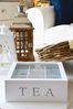 Home & styling collection Teebox Teebox TEA, 9 Fächer, Teeaufbewahrung, MDF, 22,5 x 22,5 x 9 cm, MDF, (einzeln, 0-tlg, einzeln) Bild 3