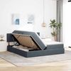 vidaXL Bett mit LED-Lichtleisten Dunkelgrau 180 x 200 cm Samt 3371598 Bild 4