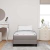 vidaXL Boxspringbett mit Matratze Taupe 80 x 200 cm Stoff 3398448 Bild 3