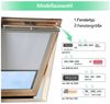 Dachfensterrollo Verdunkelungsrollo Dachfensterrollo Thermo-Rollo für GGL GPU GTU GXU, Clanmacy Bild 2