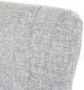 4er-Set Esszimmerstuhl HWC-E58, Stuhl Essstühle ~ Stoff/Textil grau, dunkle Beine Bild 4