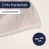 Julius Zöllner Kuscheldecke Gr. 70/100 | Made in Germany | 100% Baumwollenmusselin| Oeko-TEX® Standard 100 | Sand Bild 4