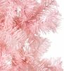 vidaXL Künstlicher Halb-Weihnachtsbaum mit Ständer Schlank Rosa 210 cm 344572 Bild 5