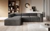 Ecksofa Fuego, L-Sofa, Eckcouch L-Form, Sofa Links, Sofa Cord-Stoff, 285 x 72 x 165 cm, Dunkelgrau Bild 5