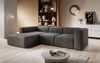 Ecksofa Fuego, L-Sofa, Eckcouch L-Form, Sofa Links, Sofa Cord-Stoff, 285 x 72 x 165 cm, Dunkelgrau Bild 4