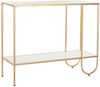 DKD Home Decor Konsole der Marke, Weiß und Gold, aus Metall und MDF (100 x 35 x 81 cm) Bild 1