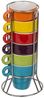 Out of the Blue Tasse Mini Espressotassen 6er Set mit Metallständer, Metall Bild 5