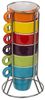 Out of the Blue Tasse Mini Espressotassen 6er Set mit Metallständer, Metall Bild 4