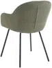 Vente-unique - MARENZIA Stuhl Samt Grün - B 62 cm x H 82,5 cm x L 58 cm Bild 5