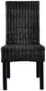 vidaXL Esszimmerstühle 2 Stk. Schwarz Kubu-Rattan und Mahagoniholz 246656 Bild 3