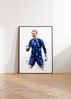 England Fussball Poster · Geschenkidee · Aquarell Sport Wandbild · Deko Print ohne Rahmen - 70 x 100cm Bild 4