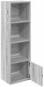vidaXL Bücherregal Grau Sonoma 31x24x102 cm Holzwerkstoff 860342 Bild 4