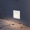 2er Set LED Stufenleuchte, Außenwandlampe, Kunststoff weiß, H 12,4 cm Bild 5