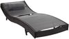 Sonnenliege Savannah, Relaxliege Gartenliege Liege, Poly-Rattan ~ braun-meliert, Bezug grau Bild 3
