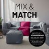 Lumaland Sitzsack-Hocker Modular 54x54x40cm weinrot eckig Bild 3