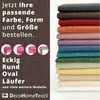 DecoHomeTextil Leinen Optik Tischdecke, Rechteckig 110x140 cm Dunkelbraun, wasserabweisend, fleckenabweisend, abwaschbar, Lotuseffekt, bügelfrei Bild 3