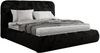 Bett mit Stauraum Polsterbett BENEA CLASSIC, Doppelbett mit Lattenrost Gepolstertes Kopfteil Gasdruckfeder Schlafzimmerbett - 200 x 200 cm - Schwarz Plüsch Bild 5