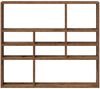 Wandregal, Hängeregal Altholz-Optik 90x16x78 cm Holzwerkstoff de5919 Bild 4