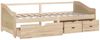 vidaXL Tagesbett 3-Sitzer mit Schubladen Massivholz Kiefer 90x200 cm 322169 Bild 4