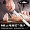 Walfos Brotmesser Edelstahl Wellenschliff Ultrascharf 8-Zoll-Klinge Bild 4