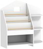 Kinder Bücherregal aus Holz, frontale Anzeige, fördert Lesefreude, abgerundete Kanten, bis 40kg, platzsparend, 4cm erhöht Bild 5