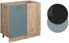 Eckunterschrank R-Line Blau-Grau 86 cm AP Marmor Vicco Bild 5
