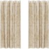 vidaXL Samtvorhänge mit Vorhängen 2 pcs Creme 245 x 140 cm Samt 4107666 Bild 2