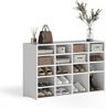 Schuhschrank Lysander Weiß 104.2x65.5 cm mit 18 offenen Fächern Vicco Bild 5