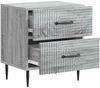 vidaXL Nachttisch Graues Sonoma 43 x 34,5 x 47,5 cm Holzwerkstoff 894767 Bild 3