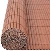 vidaXL Gartenzaun Doppelseitig PVC 90 x 500 cm Braun 43630 Bild 5