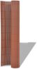 vidaXL Gartenzaun Doppelseitig PVC 90 x 500 cm Braun 43630 Bild 2