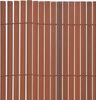 vidaXL Gartenzaun Doppelseitig PVC 90 x 500 cm Braun 43630 Bild 3
