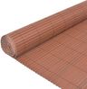 vidaXL Gartenzaun Doppelseitig PVC 90 x 500 cm Braun 43630 Bild 4