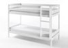 Homeline Etagenbett Kevin Etagenbett Kinderbett Weiss Hochbett Teilbar Massiv 90x200 cm Bild 4