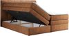 Boxspringbett mit Doppelmatratze - ALVIN-KING Orange 160x200 cm Stoff Hart (H4) Bild 4