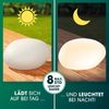 EASYmaxx 2er-Set LED Solarleuchte mit Farbwechsel | Deko Gartenleuchte mit LED Beleuchtung | Wunderschöne Lichteffekte mit Tageslichtsensor In & Outdoor | Gartendeko Witterungsbeständig IP67, Stein Bild 3