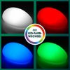 EASYmaxx 2er-Set LED Solarleuchte mit Farbwechsel | Deko Gartenleuchte mit LED Beleuchtung | Wunderschöne Lichteffekte mit Tageslichtsensor In & Outdoor | Gartendeko Witterungsbeständig IP67, Stein Bild 5