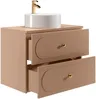Vente-unique - SATOBAL Waschbeckenmöbel Holz, Platte Puderrosa - B 46 cm x H 60 cm x L 80 cm Bild 3
